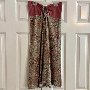 Patagonia Kamala Convertible Tie Halter Dress Midi Skirt Women S